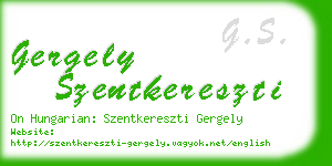 gergely szentkereszti business card